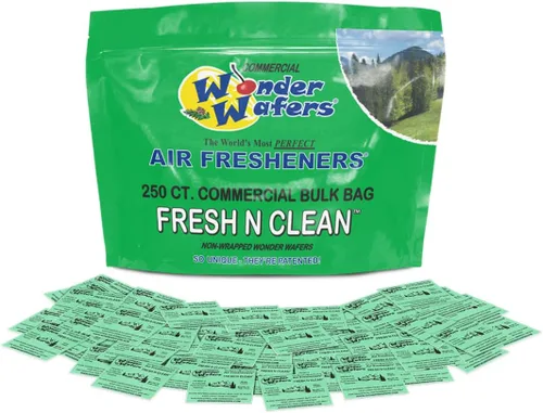 Vista 19 de Wonder Wafers ambientadores de aire 25 unidades. Envueltos individualmente, fragancia de polvo de bebé