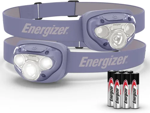 Vista 11 de Energizer Linterna frontal LED PRO (paquete de 2), faros resistentes al agua IPX4, luz de cabeza de alto rendimiento para exteriores, camping