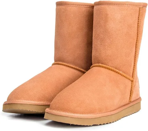 Vista 8 de AUSLAND Botas altas de cuero para nieve, clásicas, para mujer