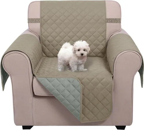 Vista 33 de U-NICE HOME - Fundas para sillas reclinables, reversibles, con correas elásticas, resistentes al agua, con acolchado de diamante, para proteger