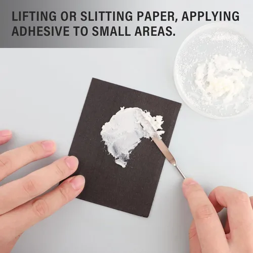 Vista 6 de Lineco Espátula micro de doble punta para levantar o cortar papel. Bricolaje, arte, manualidades, encuadernación de libros (870-003)