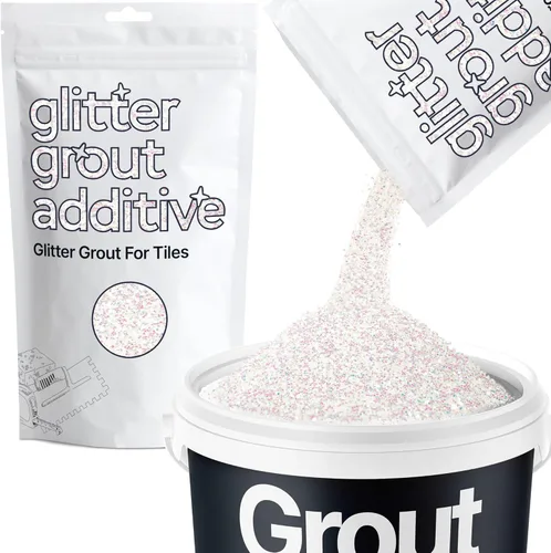 Vista 12 de Hemway Glitter Grout Tile Additive - Aditivo de lechada con purpurina para azulejos, 100 g/ 3.53 onzas, para azulejos de baño o cocina