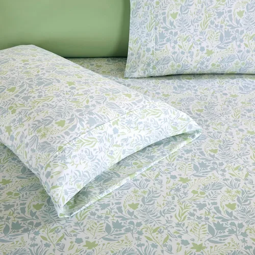 Vista 5 de Elegant Comfort - Juego de sábanas de 6 piezas, microfibra de calidad prémium de 1500 hilos, bolsillo profundo, resistente a las arrugas, estampado