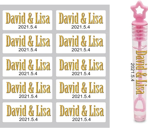 100 pegatinas personalizadas para boda, etiquetas de burbujas, etiquetas transparentes, pegatinas de vinilo para bodas, pegatinas divertidas,