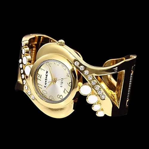 Vista 3 de Weicam Reloj de pulsera de cuarzo analógico con esfera redonda para mujer