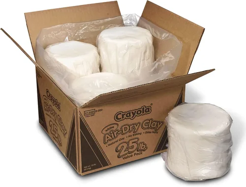 Vista 7 de Crayola - Arcilla de secado al aire, terracota a granel para esculpir, hacer arte de bulto y manualidades, balde reutilizable de terracota de 5 lb