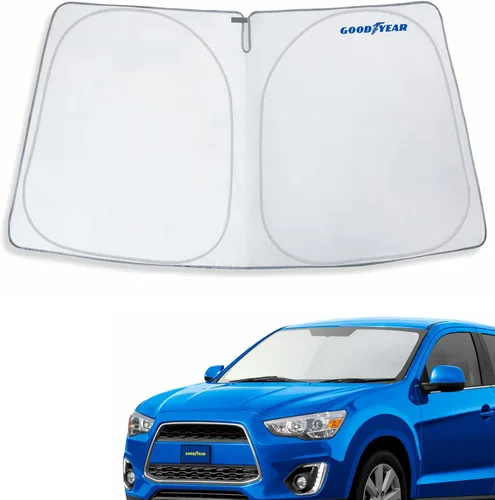 Vista 45 de Goodyear Parasol plegable para parabrisas Acura MDX 2022-2026, accesorios de automóvil, cubierta de parasol, parasol para parabrisas de automóvil