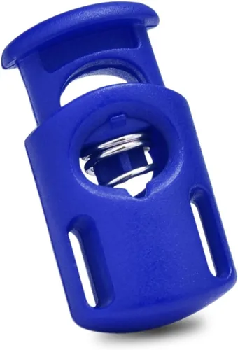 Vista 19 de CooBigo 20 piezas de cierres de cordón de resorte de plástico, cierres de palanca de cuerda de paracaídas para pantalones de sudor con cordón