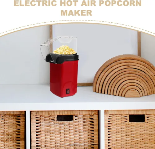 Vista 3 de STOBAZA Electric Hot Air Popcorn Machine for Home Use Oil-free Popcorn Maker with US Plug 110v for Parties and Movie Nights Includes Measuring Cup