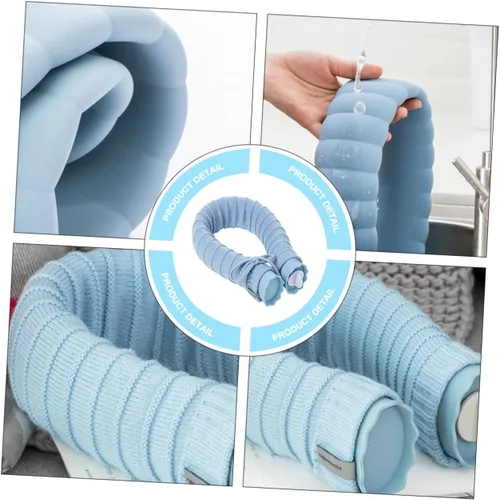 Vista 3 de SHERCHPRY U Shape Hot Water Bag Neck Warmer with Plush Cover Safe Silica Gel Fillable Hot Water Pouch for Shoulder and Cervical Vertebra Relief Cold
