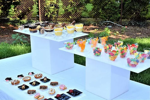 Vista 6 de 50 paquetes de tazas de postre de mousse transparente de 2.7 fl oz en forma de corazón, tazas de pastel desechables para helado, cuencos de postre