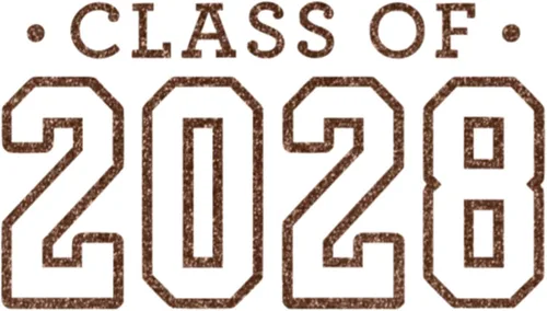 Vista 12 de Class of 2028 Iron On Decal, Senior Class Shirt Patch, Heat Transfer, HTV Graphic Tshirt Sticker, DIY Crafts, Pick Size Color, Iron-On Almost Black