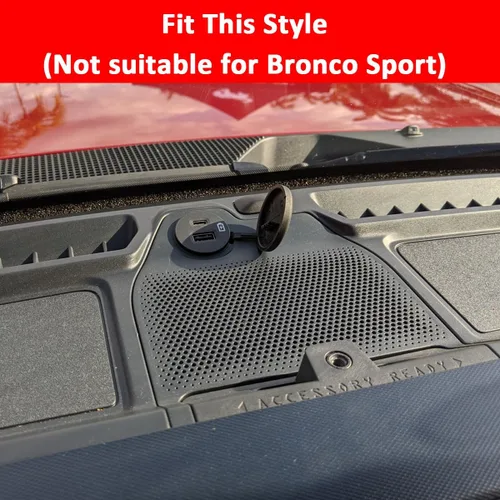 Vista 3 de auovo Bandeja Cubierta del Tablero Compatible con Accesorios Ford Bronco 2026 2025 2021 2022 2023 2024 Alfombrilla de Compartimentos del Tablero
