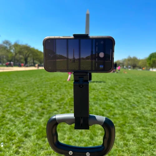 Vista 9 de Perilogics - Soporte universal para teléfono en vuelo de avión. Visualización manos libres con rotación multidireccional de 360 grados.