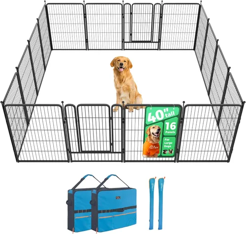 Vista 31 de FXW Rollick - Corralito para perros para patio, campamento con casa rodante, patentado, 24 pulgadas, 2 paneles