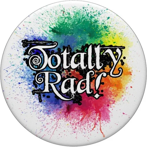 Vista 3 de Totally Rad 80s Watercolor Costume Party PopSockets Swappable PopGrip