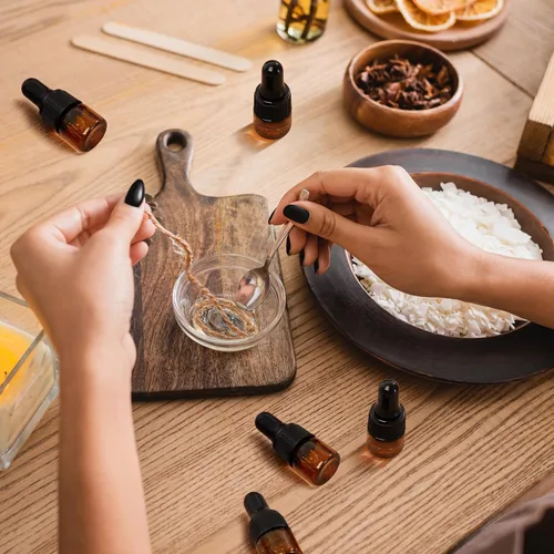 Vista 5 de Didaey 200 piezas mini botellas de vidrio con gotero de aceite a granel, botellas vacías pequeñas esenciales transparentes, recipientes de muestra