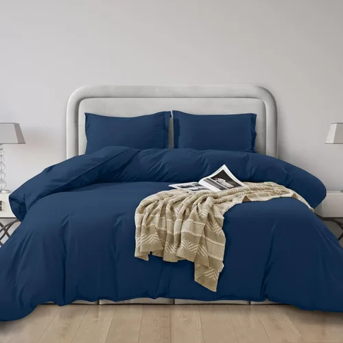 Vista 39 de Elegant Comfort Juego de funda de edredón de lujo de 3 piezas, colección de hotel de microfibra de calidad prémium de 1500 hilos, funda de edredón