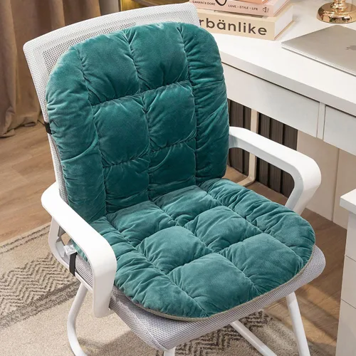 Vista 10 de Cojín para Silla de Escritorio Antideslizante Cojín de Asiento Mecedora Almohadilla para Silla de Oficina Cojín de Asiento de Dormitorio con Soporte