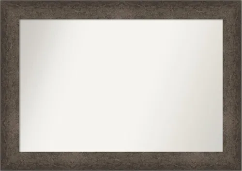 Vista 339 de Amanti Art Espejo de baño de bronce para sobre el fregadero, 30 x 48 pulgadas, espejo rectangular de bronce Ridge de bronce de gran tamaño, marco