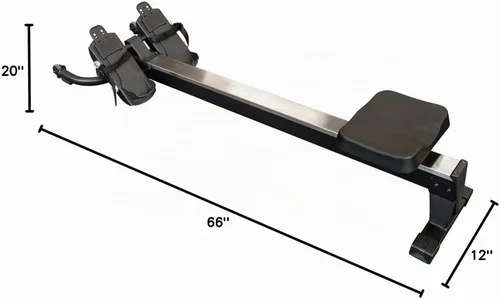 Vista 7 de Body-Solid Accesorio de remo para gimnasios en casa, accesorio de entrenamiento cardiovascular de bajo impacto para máquinas de cable, poleas