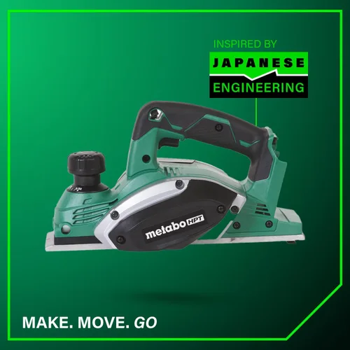 Vista 12 de Metabo HPT Cepilladora manual inalámbrica MultiVolt™ de 18 V Solo herramienta - Sin batería 3-1/4 pulgadas P18DSLQ4