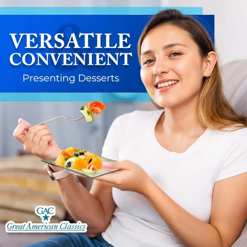 Vista 4 de Platos de postre de vidrio templado, elegantes platos cuadrados de 6 pulgadas, platos modernos para aperitivos, ensaladas y dulces, duraderos, aptos