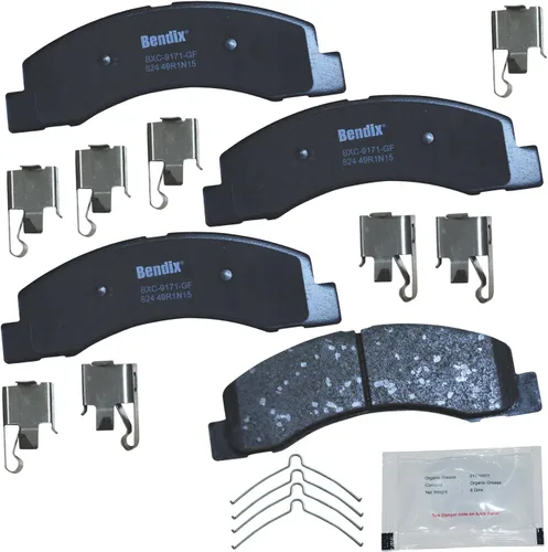 Vista 209 de Bendix Pastillas de freno delanteras de cerámica Priority1 CFC465AK2 para Acura EL 2005-1997, Honda Civic 2011-1996, Insight 2014-2010