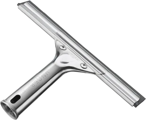 Vista 11 de Unger Escobilla profesional de limpieza de ventanas y vidrio de acero inoxidable de 8 pulgadas, suministros de limpieza, escobilla resistente