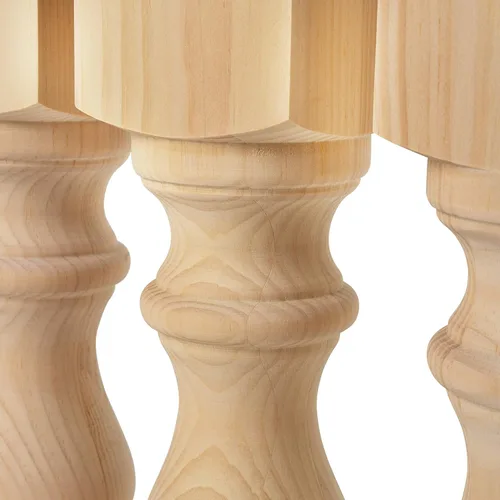 Vista 6 de CAROLINA LEG CO. Patas de Banco Gruesas Pine Monastery - Juego de 4 - Patas para Mesa de Café - Dimensiones: 3.5" x 16