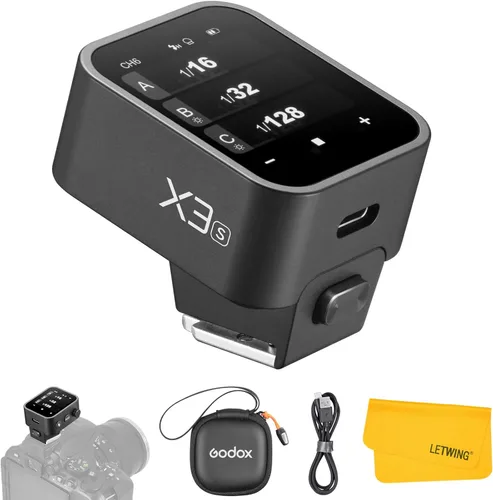 Vista 12 de Godox X3L X3-L TTL - Disparador de flash para Leica, Transmisor de flash inalámbrico Leica 2.4G, Configuración de pantalla táctil, Soporte TTL