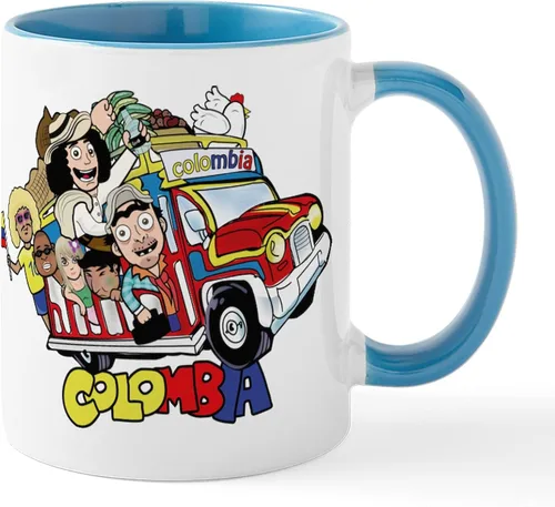 Vista 9 de CafePress Colombian Chiva Mug Taza de café de cerámica de 11 oz (11.0 fl oz)