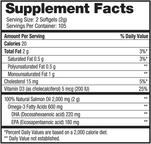 Vista 3 de Aceite de salmón salvaje de Alaska Omega-3 1000 mg cápsulas blandas – Omega 3, aceite de pescado salvaje de Alaska, cápsulas blandas, aceite
