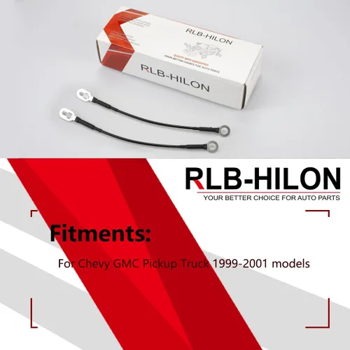 Vista 3 de RLB-HILON Cable de puerta trasera Compatible con Chevy GMC C/K 1500 2500 3500 camioneta Pickup 1988 a 2000, tirantes de soporte para puerta