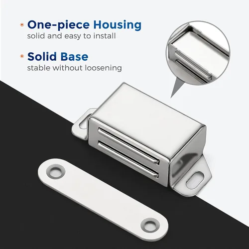 Vista 6 de Imanes de Puerta de Gabinete Ravinte, Cierre Magnético Fuerte de 13.6kg, Llave Magnética de Alta Resistencia, Cierre Magnético para Puerta