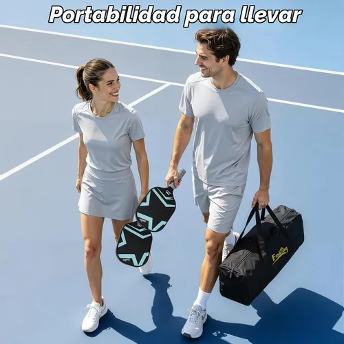 Vista 7 de Fostoy Pickleball Net, Pro Aluminum Frame with Dual-Side Tensioning System
