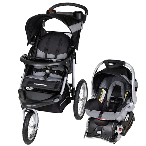 Vista 14 de Baby Trend Sistema de viaje Expedition® Jogger con asiento infantil para automóvil EZ Flex-Loc®, Azul Milenio