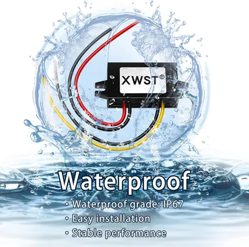 Vista 5 de XWST Regulador convertidor CCCC 36 V 48 V reductor reductor a 12 V 1 A 12 W reductor convertidor de energía impermeable módulo transformador