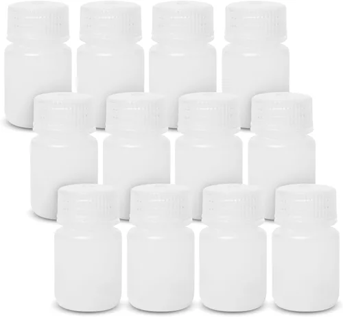 United Scientific Unistore - Contenedores de muestra con tapas - Botella de reactivo de boca ancha de polipropileno de grado de laboratorio -