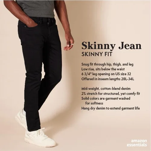 Vista 2 de Tienda Essentials Jeans ajustados para hombre