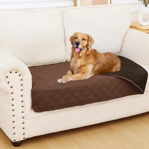 Vista 34 de Smiry Funda impermeable para cama de mascota, suave y lavable, para cama, sofá, reversible, perros pequeños, medianos, grandes, gatos, diseño