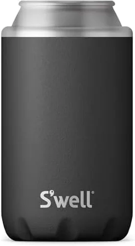 Vista 6 de S'well Enfriador de bebidas de acero inoxidable, se adapta a latas y botellas de 12 onzas, punto de partido, recipiente aislado al vacío de triple
