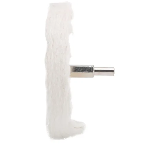 Vista 6 de ViaGasaFamido Kit de rueda de pulido de tela blanca para taladro tipo plano de algodón, herramientas de pulido de superficie de espejo con mango