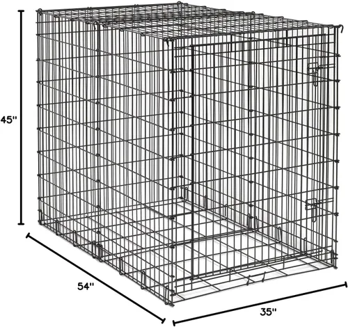 Vista 3 de Jaula para perros Midwest, Starter Series, de una sola puerta de metal, 54 - pulgadas