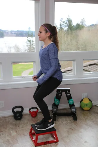 Vista 6 de JFIT Cajas pliométricas – Fabricado en Taiwán NO requiere montaje individual – Juego de cajas de altura y opciones de caja ajustable Plataforma