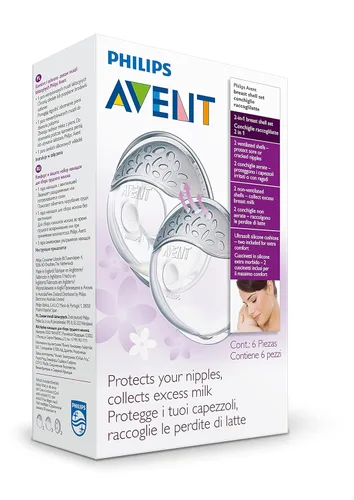 Vista 9 de Philips AVENT Comfort Breast Shell Set, 2 Pack, SCF157/02