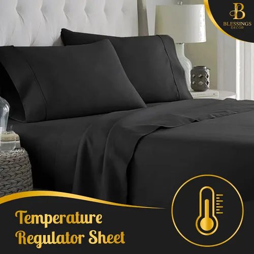 Vista 7 de Sábanas bajeras 100% algodón profundas con 3 piezas, 1 encimera, 1 sábana bajera de bolsillo profundo y 1 funda de almohada (gris oscuro, individual)