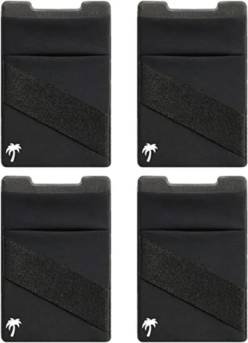 Vista 10 de LIFESTYLE DESIGNS The StickyWallet - Cartera de teléfono adhesiva de elastano premium para cualquier funda, diseño único de doble bolsillo + correa