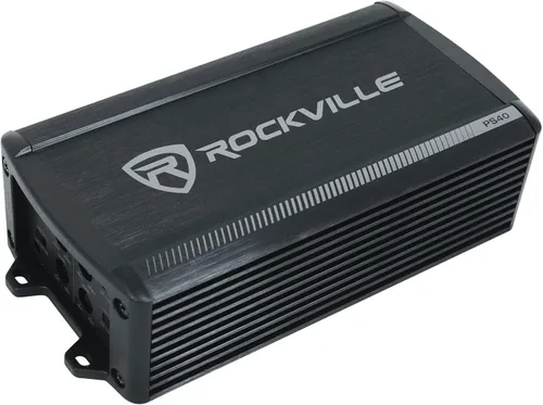 Vista 2 de Rockville PS40 4 canal ATV/UTV/motocicleta Bluetooth amplificador IP65 micro amplificador