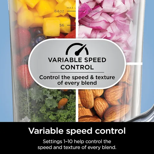 Vista 9 de Ninja TB201 Detect Power Blender Pro, tecnología BlendSense, para batidos, batidos y más, 1800 vatios de pico, 72 onzas, jarra, licuadora, negro